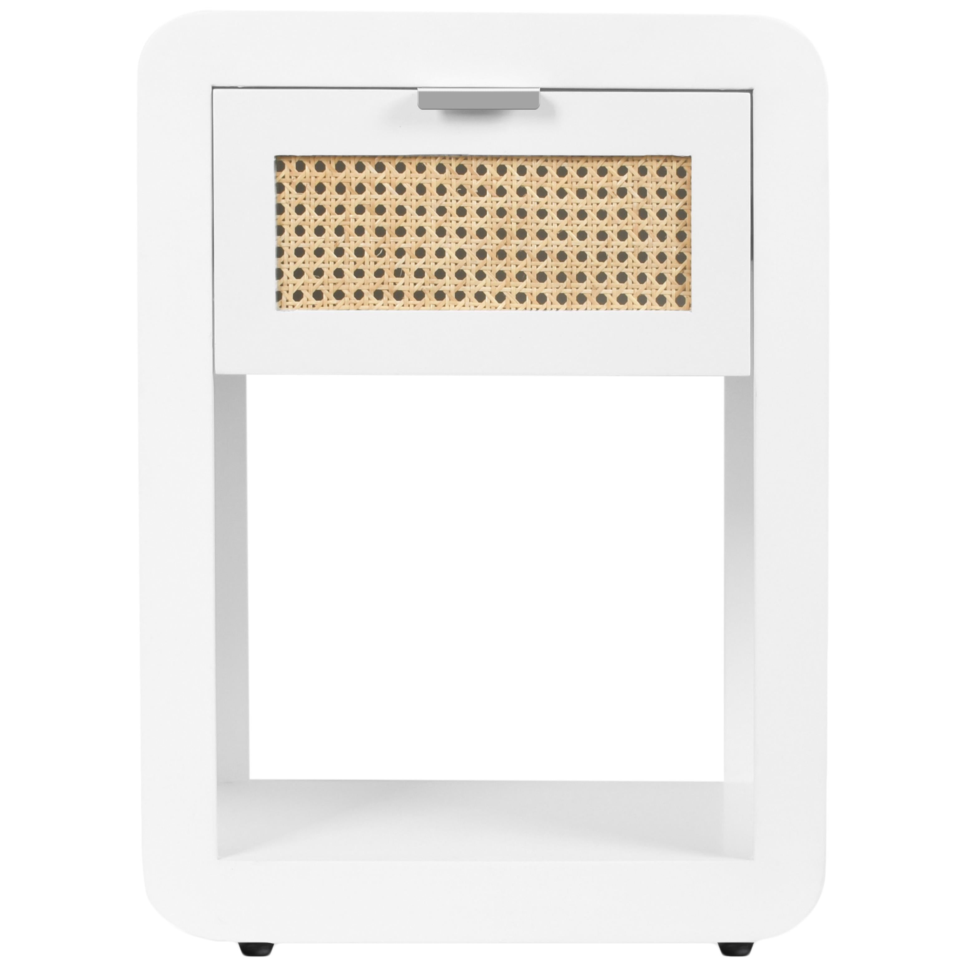 Meridian Langham White Night Stand