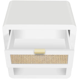 Meridian Langham White Night Stand