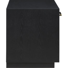 Meridian Avery Black Wood Veneer Night Stand