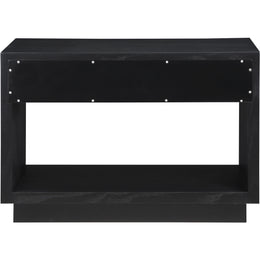 Meridian Avery Black Wood Veneer Night Stand