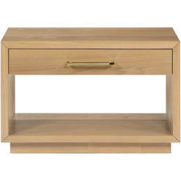 Meridian Avery Oak Wood Veneer Night Stand