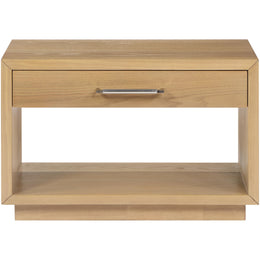 Meridian Avery Oak Wood Veneer Night Stand