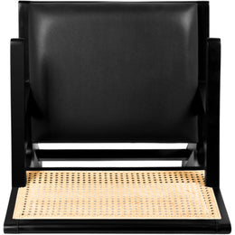 Meridian Abby Black Vegan Leather Dining Arm Chair