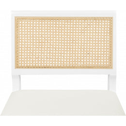 Meridian Abby Cream Vegan Leather Dining Side Chair