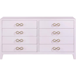 Meridian Bowtie Pink / Gold Dresser