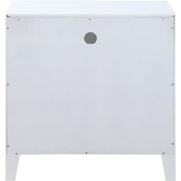 Meridian Bowtie White / Gold Night Stand