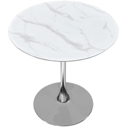 Meridian Holly Chrome Counter Height Table (3 Boxes)