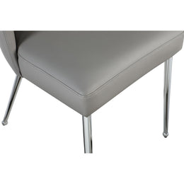 Meridian Logan Grey Vegan Leather Dining Chair