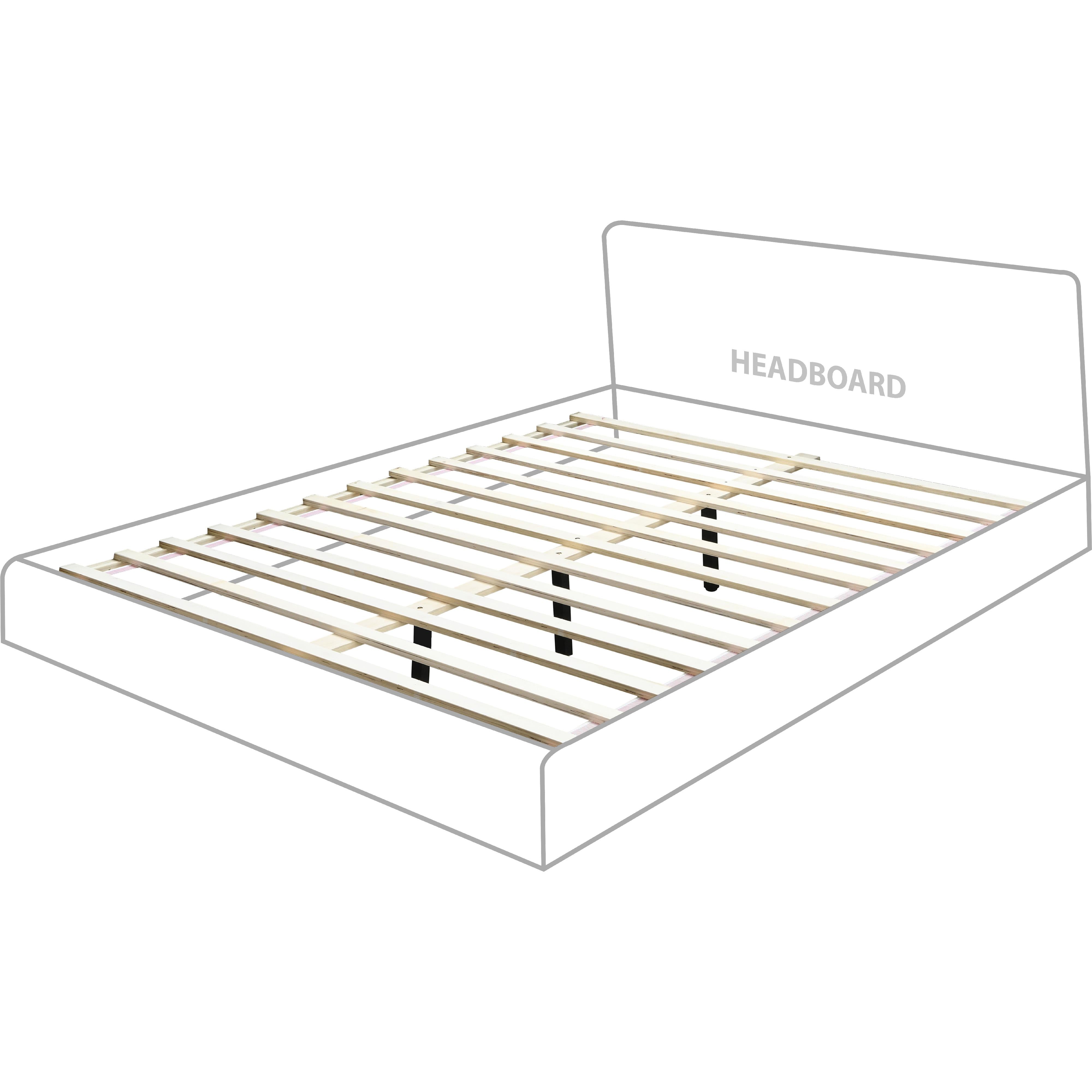 Meridian Monaco Black Boucle Fabric Full Bed