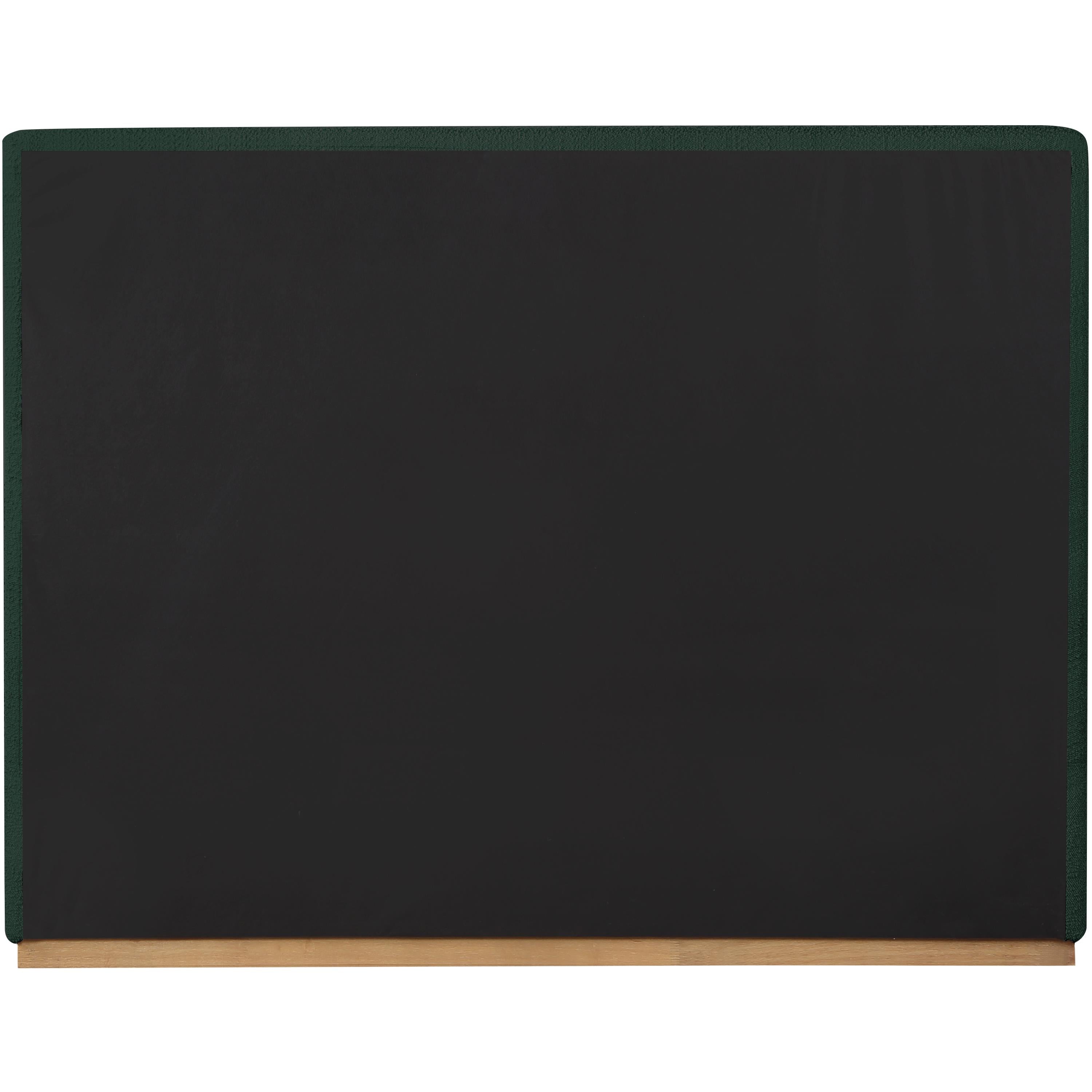 Meridian Monaco Green Boucle Fabric King Bed