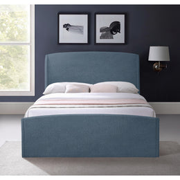 Meridian Tess Blue Velvet King Bed (3 Boxes)
