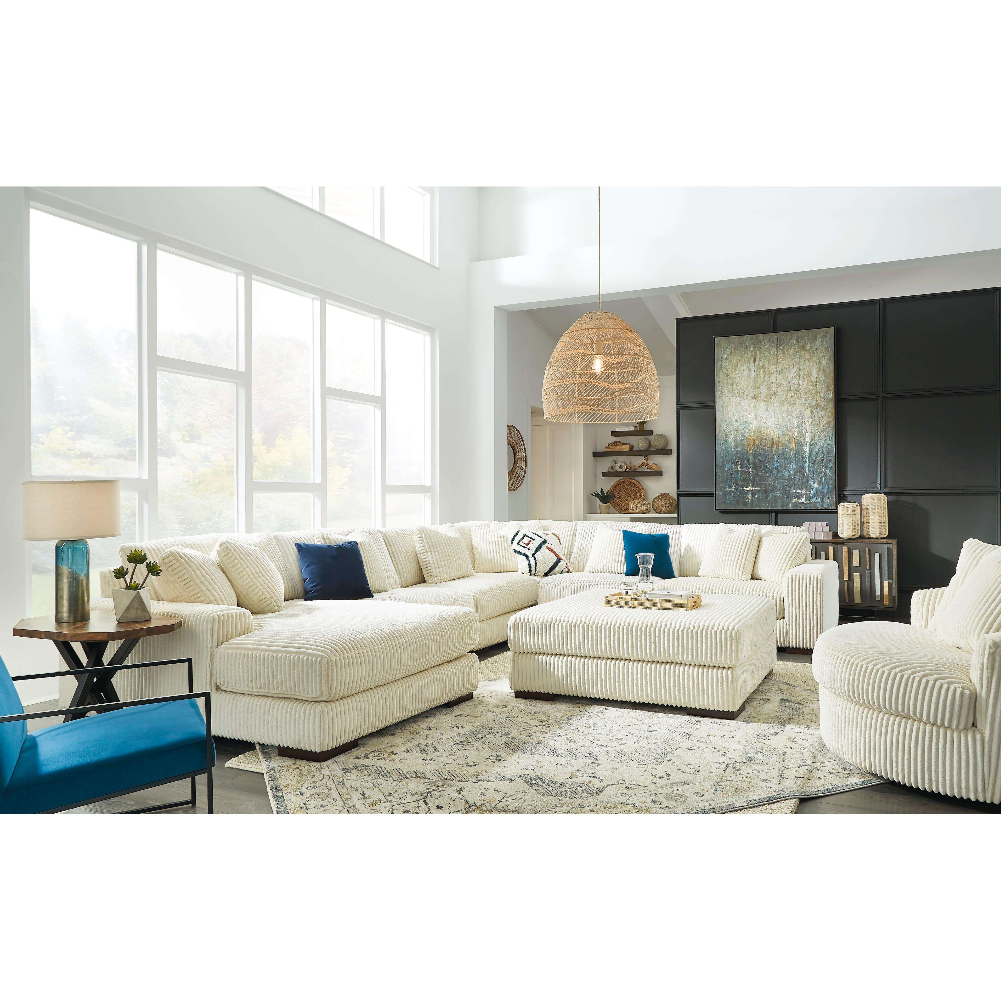 Swipe Furniture Exclusive Design Lindyn Fabric 6 pc Sectional 2110416/2110446/2110446/2110477/2110446/2110465