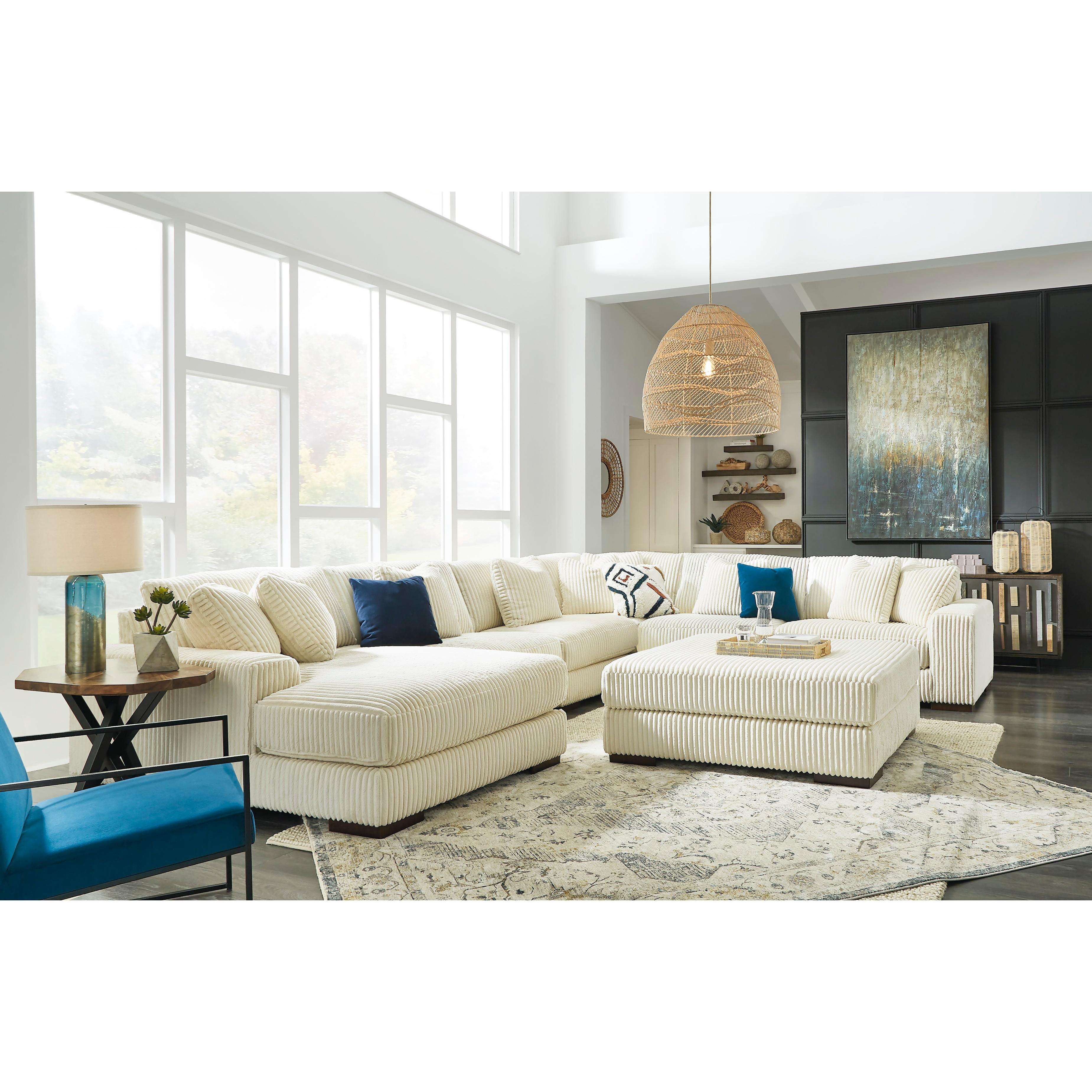 Swipe Furniture Exclusive Design Lindyn Fabric 6 pc Sectional 2110416/2110446/2110446/2110477/2110446/2110465