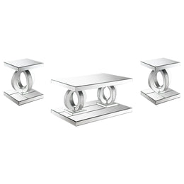 Breena Mirrored Coffee and End Table Set