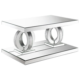 Breena Mirrored Coffee and End Table Set