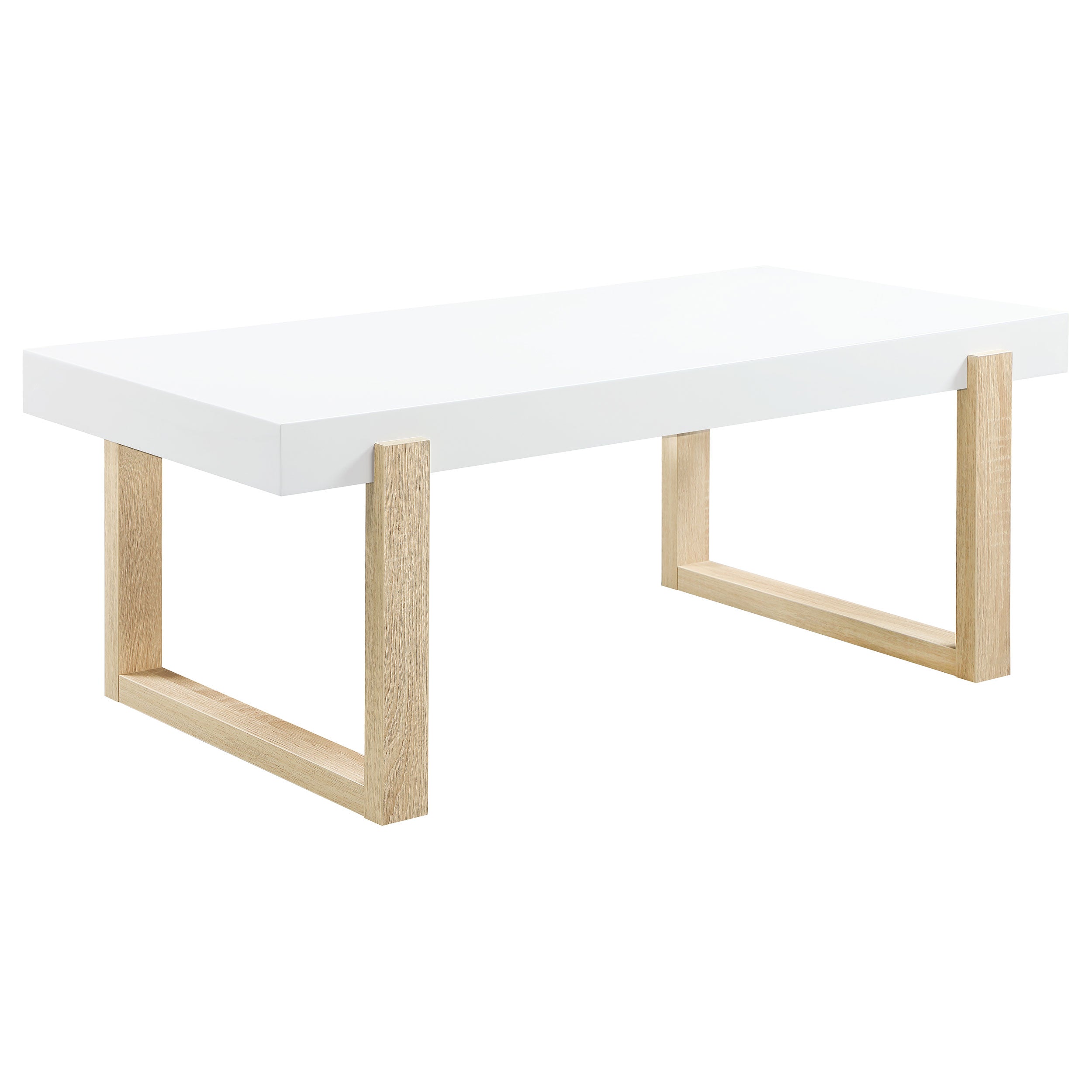Pala Coffee and End Table Set White High Gloss