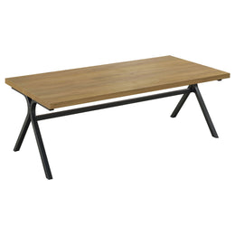 Colmar Engineered Wood Coffee Table Set Golden Oak