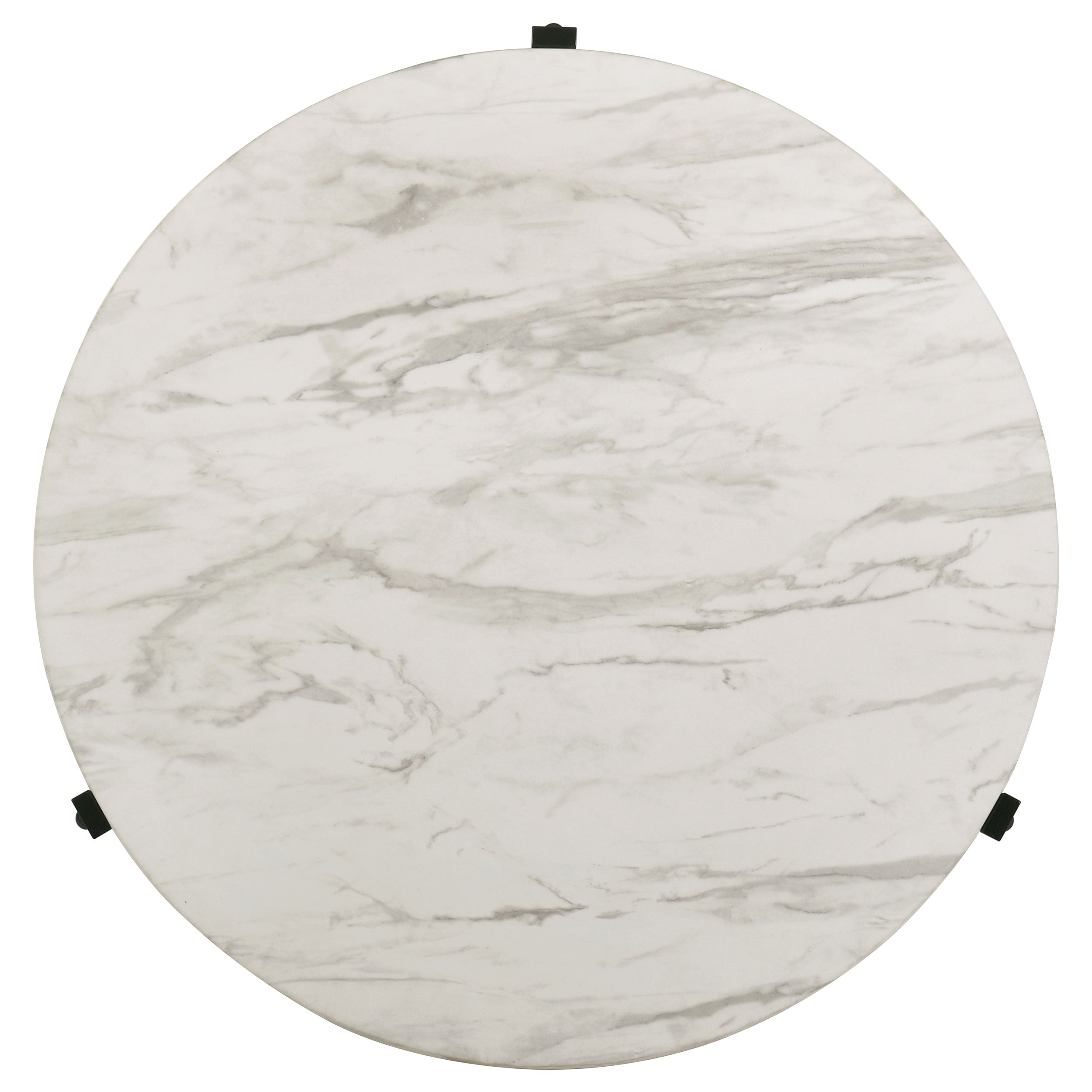 Tandi Faux Marble Coffee and End Table Set White
