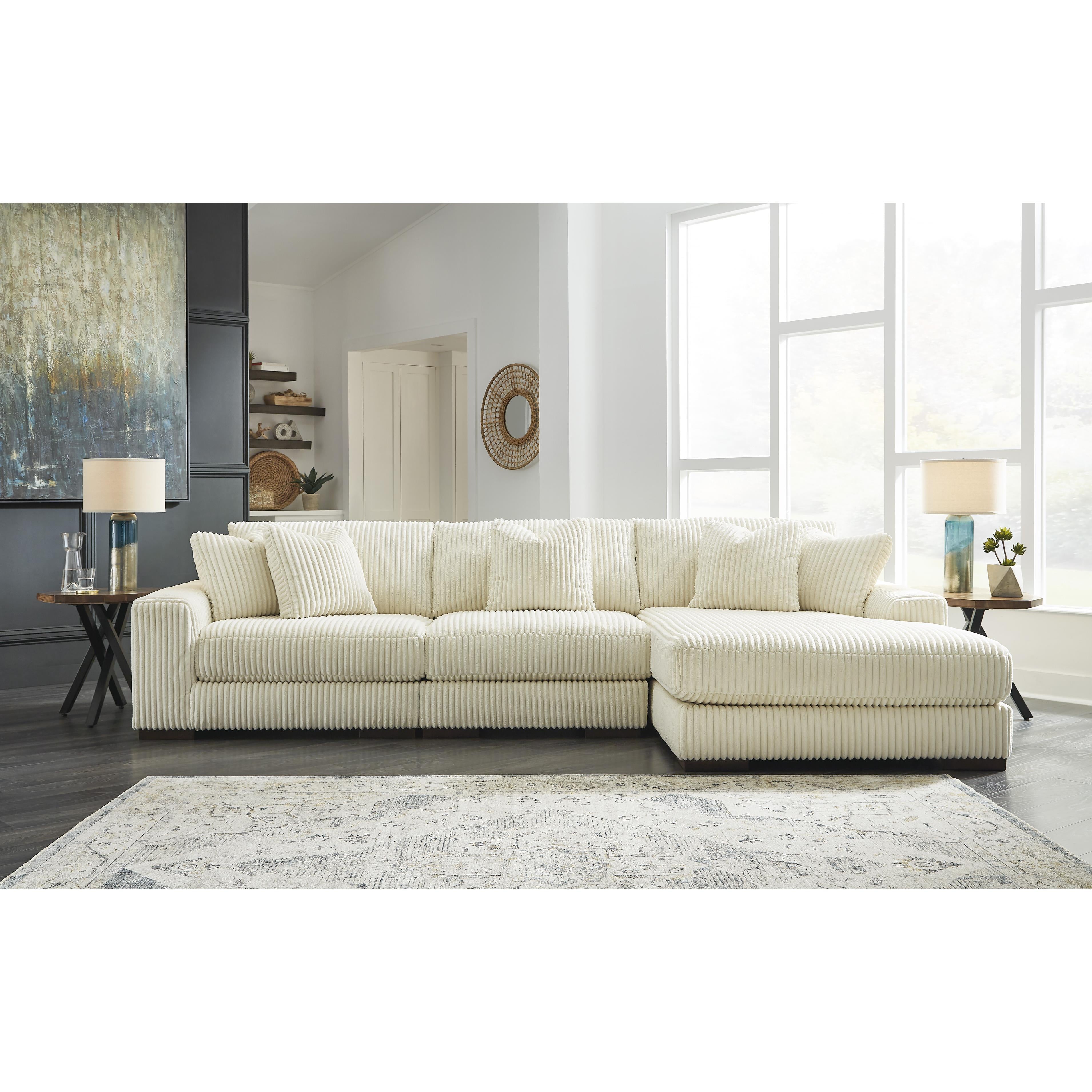 Swipe Furniture Exclusive Design Lindyn Fabric 3 pc Sectional 2110464/2110446/2110417