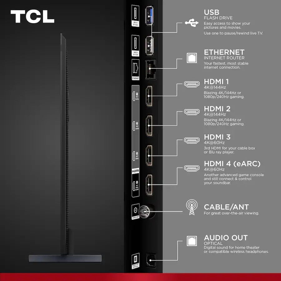 TCL - 98" Class Q6-Series 4K UHD QLED Smart Google TV (2024)