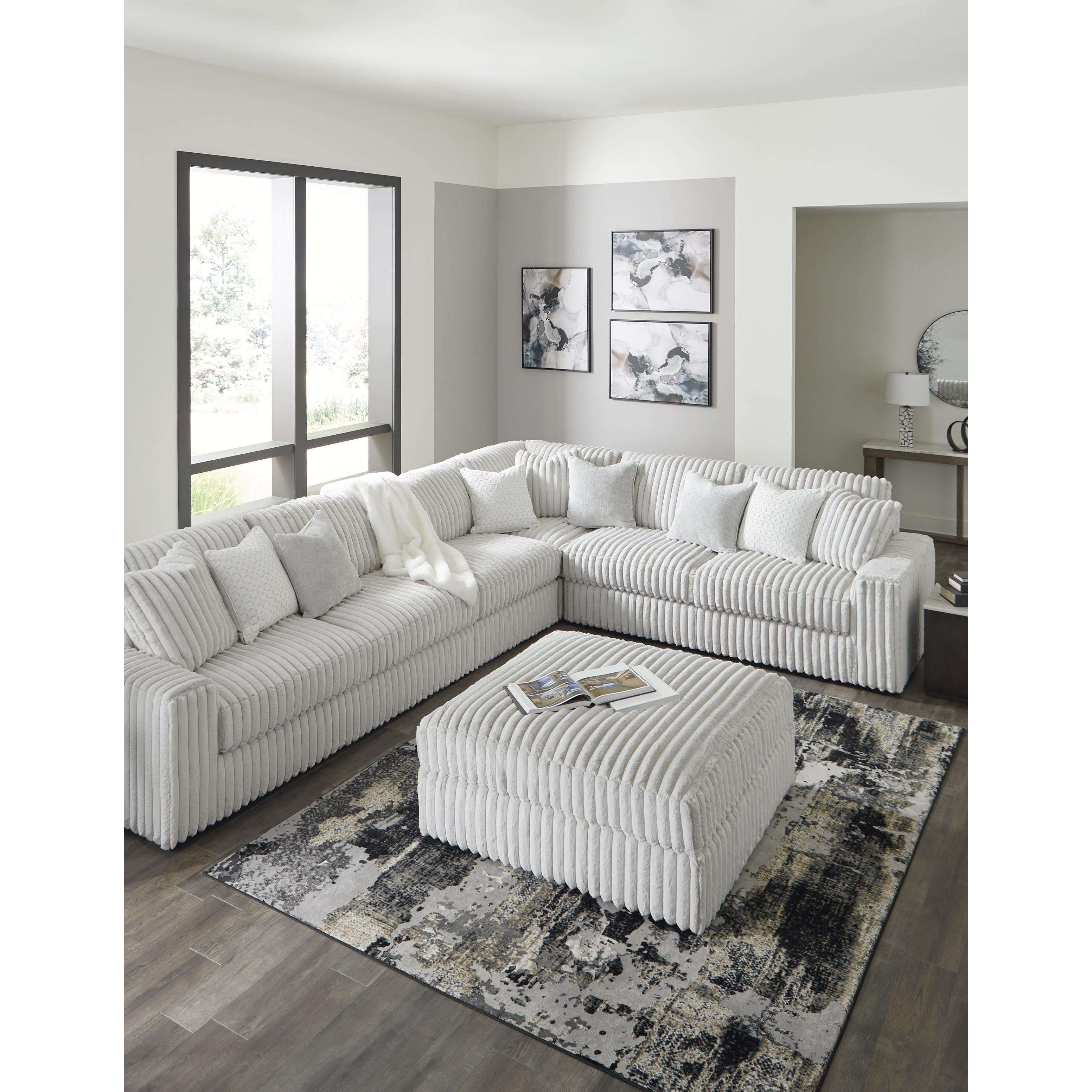Swipe Furniture Exclusive Design Stupendous Fabric Ottoman 2590308