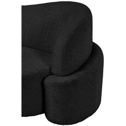 Meridian Principessa Black Boucle Fabric Chair