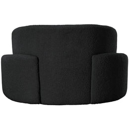 Meridian Principessa Black Boucle Fabric Chair
