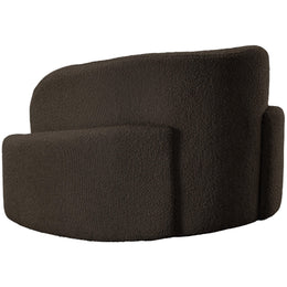 Meridian Principessa Brown Boucle Fabric Chair
