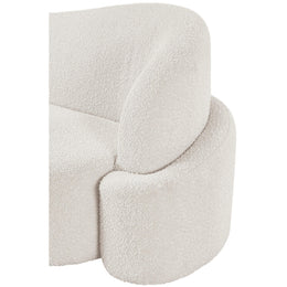 Meridian Principessa Cream Boucle Fabric Chair