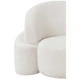 Meridian Principessa Cream Boucle Fabric Chair