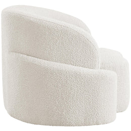 Meridian Principessa Cream Boucle Fabric Chair