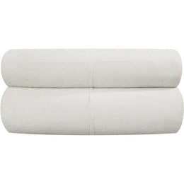 Meridian Bale Cream Chenille Fabric Modular Chair
