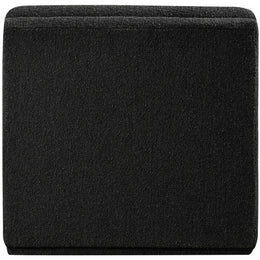 Meridian Ollie Black Boucle Fabric Armless