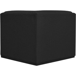 Meridian Ollie Black Boucle Fabric Corner