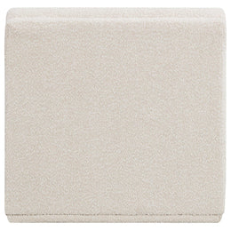 Meridian Ollie Cream Boucle Fabric Armless