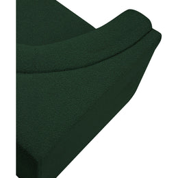 Meridian Ollie Green Boucle Fabric Corner