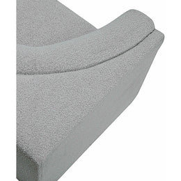 Meridian Ollie Grey Boucle Fabric Corner