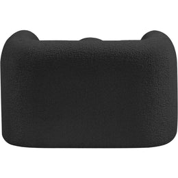 Meridian Emory Black Boucle Fabric Chair