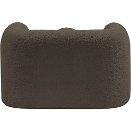 Meridian Emory Brown Boucle Fabric Chair