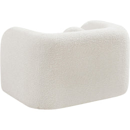 Meridian Emory Cream Boucle Fabric Chair
