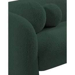 Meridian Emory Green Boucle Fabric Chair