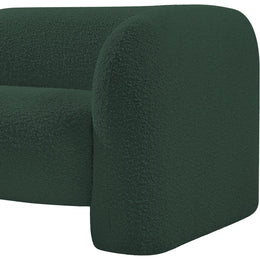 Meridian Emory Green Boucle Fabric Chair