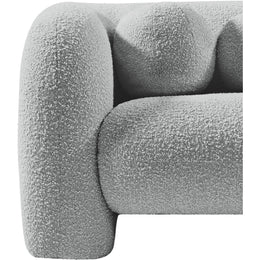 Meridian Emory Grey Boucle Fabric Chair