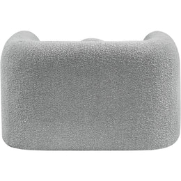 Meridian Emory Grey Boucle Fabric Chair