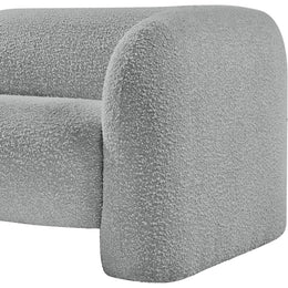 Meridian Emory Grey Boucle Fabric Chair