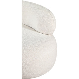 Meridian Venti Cream Boucle Fabric Chair