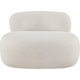 Meridian Venti Cream Boucle Fabric Chair