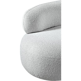 Meridian Venti Grey Boucle Fabric Chair