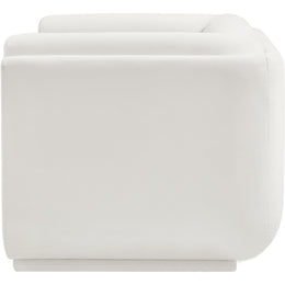 Meridian Kimora Cream Linen Textured Fabric Chair