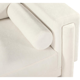 Meridian Madeline Cream Chenille Fabric Chair